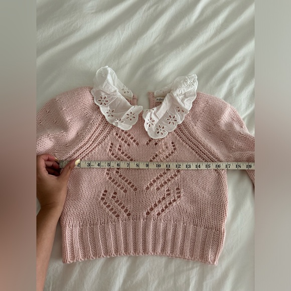 For Love & Lemons Stacy Cropped Sweater size L - Picture 11 of 12